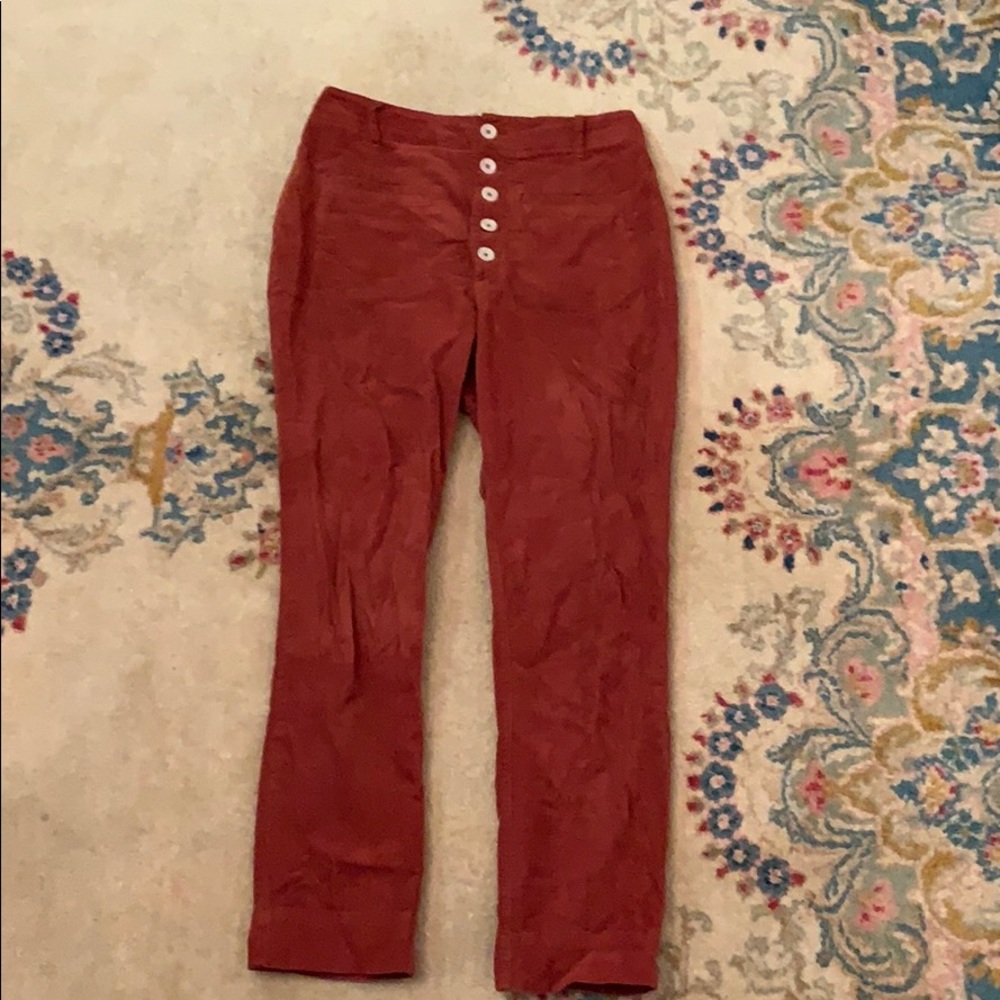 Rust colored Free People pants size 4